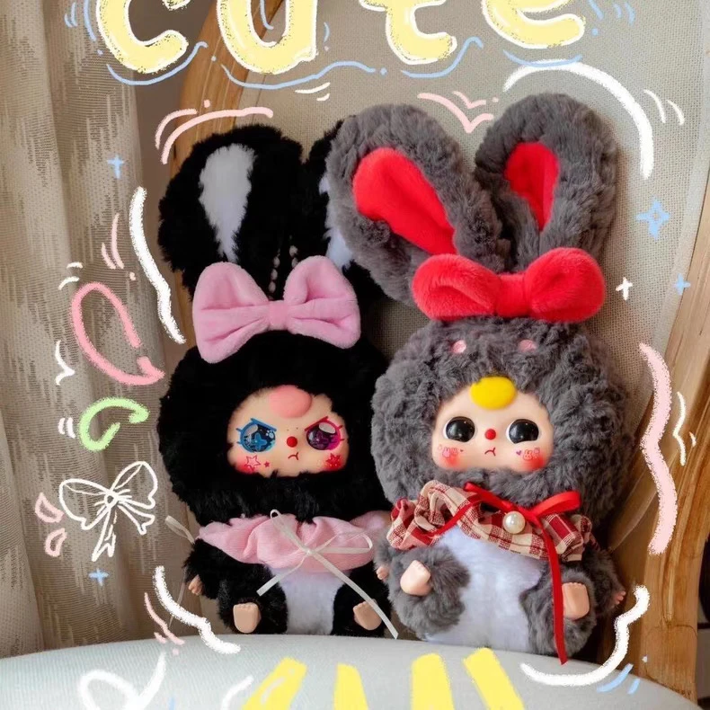 【拆盒】Baby three娃三岁莉莉兔子小镇二代毛绒盲盒可爱公仔手办