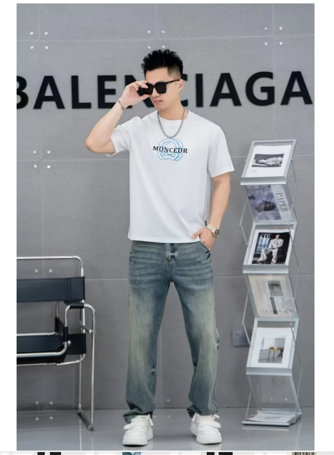 QYX8220（聚水潭）男士夏短袖男款提花上衣男士短袖T恤