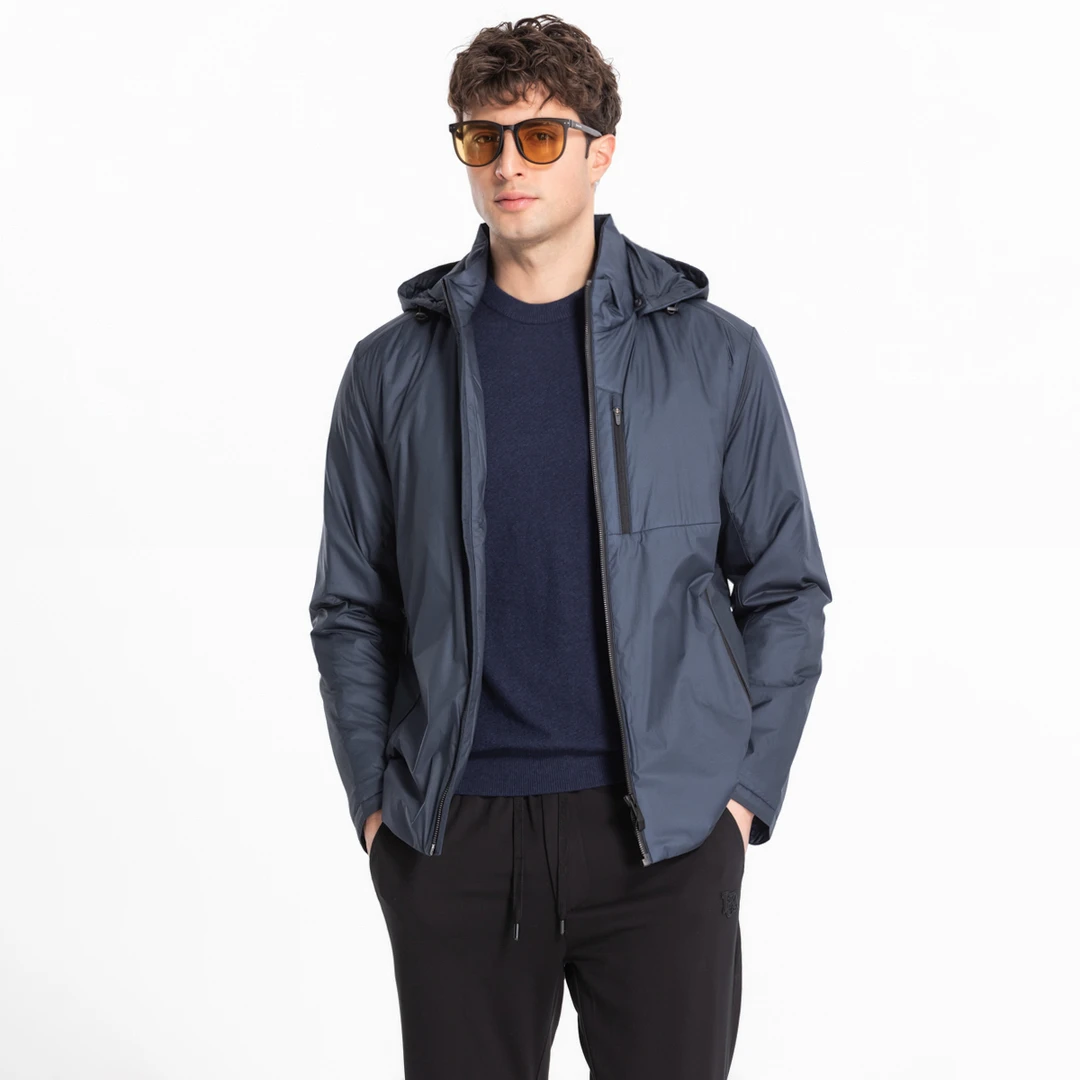 路卡迪龙【户外棉服】轻薄透气连帽男款户外登山徒步外套154246119