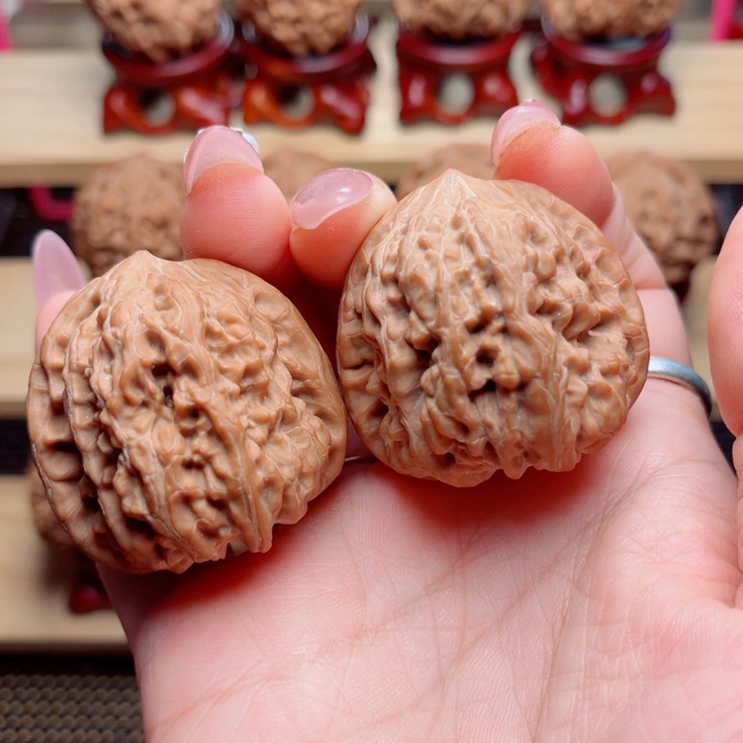 文玩核桃吊坠凹底40