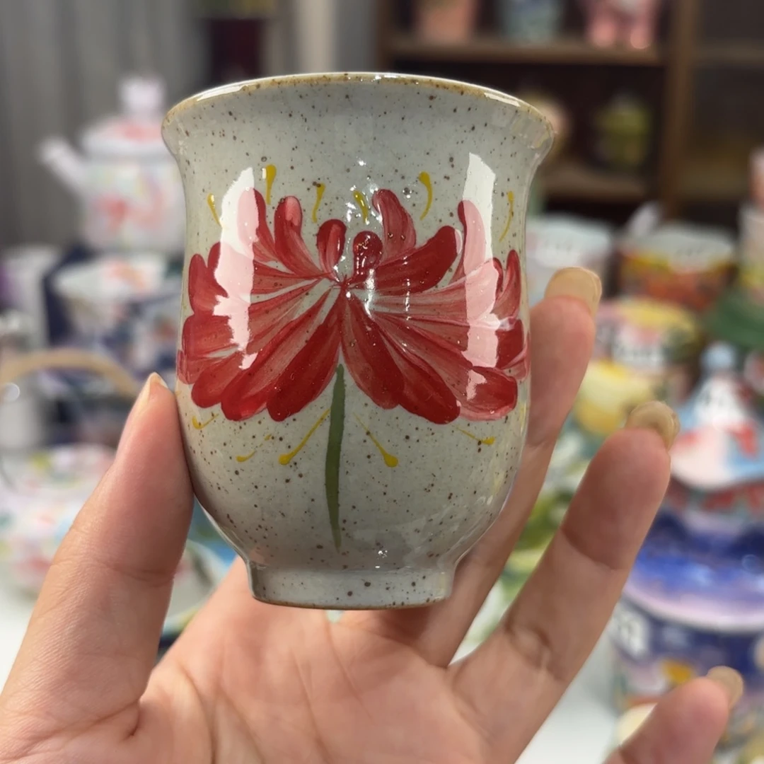景德镇手绘高温釉下彩陶瓷茶具