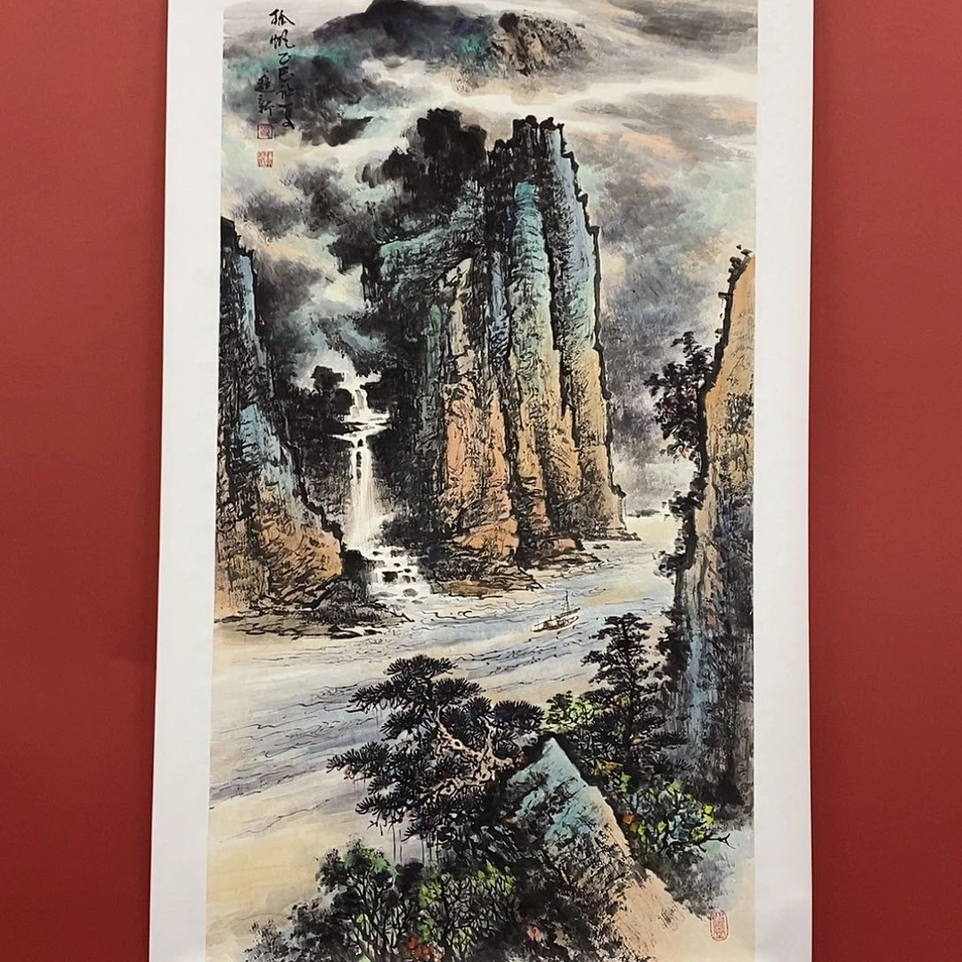 国画刘进新四尺140*70精品佳作
