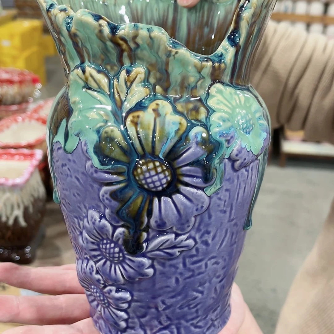 【闪购商品】陶瓷福利品带冰裂效果陶瓷花盆