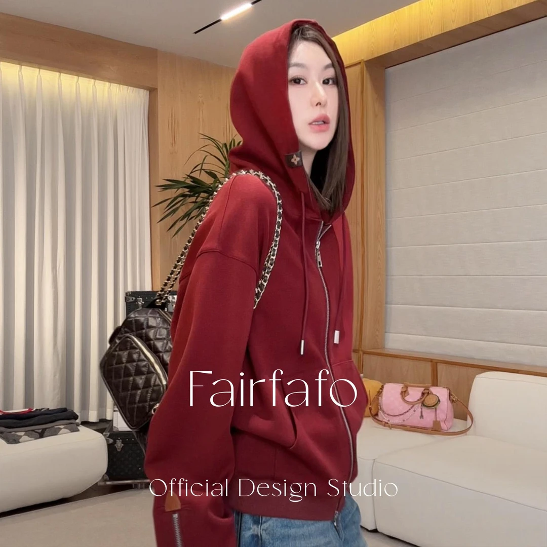 【宽松连帽卫衣外套】ZYWY58152显白秋季新款百搭户外休闲连帽卫衣