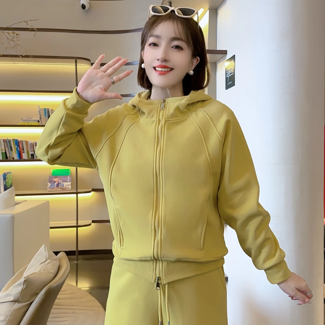 【可儿专属】Lu家同款简约连帽设计感休闲百搭运动风秋季套装