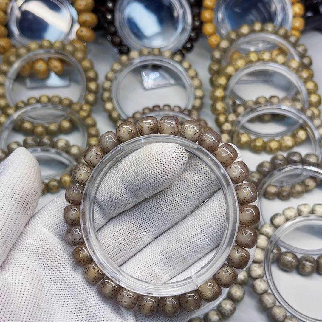 手串星月菩提9×8粉小冰糖小细星一物一图所见即所得