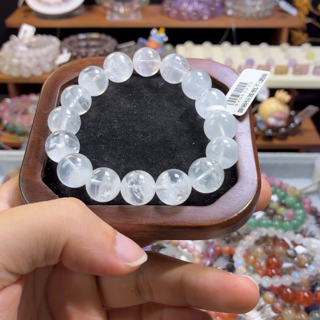未镶嵌手串水晶13.5m白幽灵