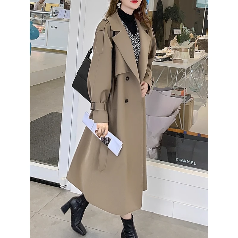 今年流行的气质大衣女大码秋季风衣外套女春2025年新款长款高级感