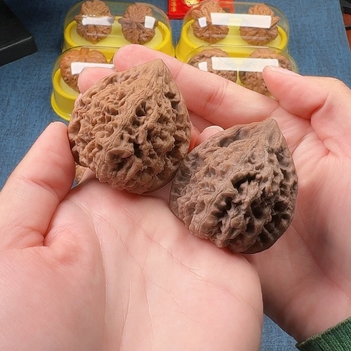 把件文玩核桃全品45麒麟纹官帽