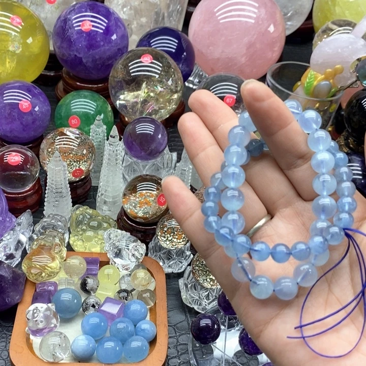 梦***石材天然水晶手串