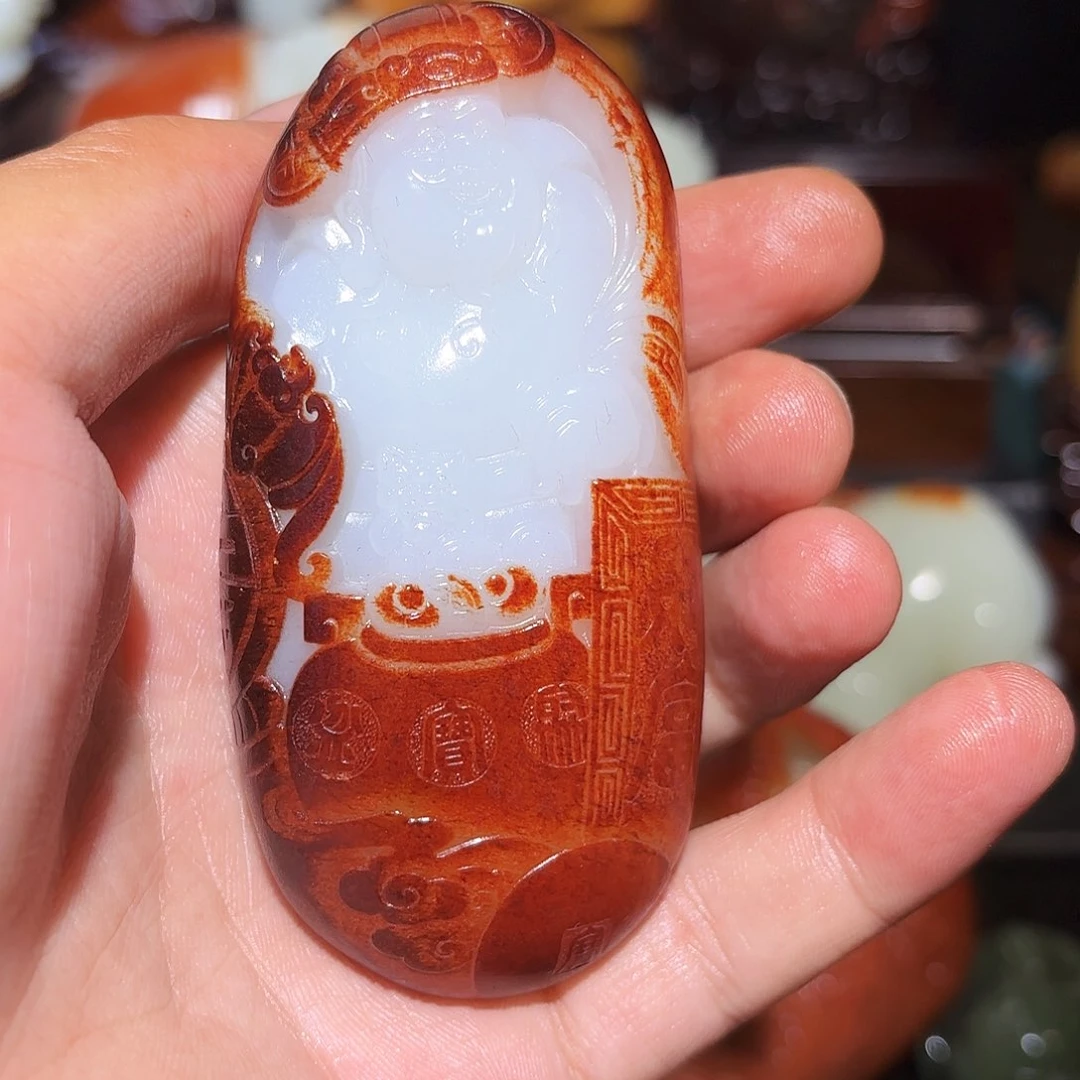 和田玉未镶嵌摆件