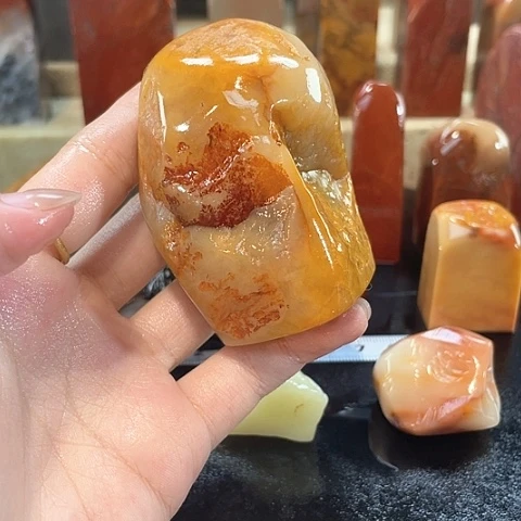 寿山石印石无*雨寿山石印石