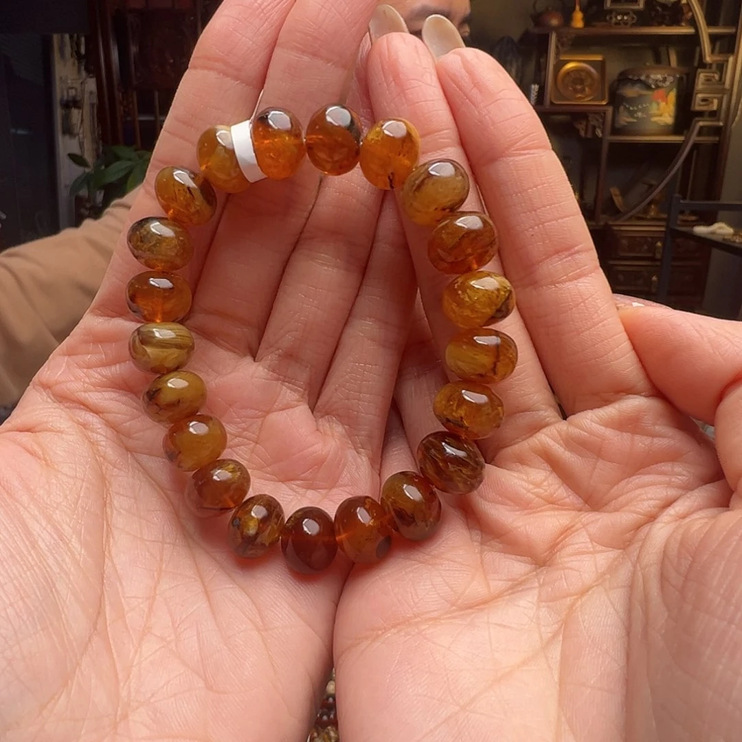 静***言琥珀未镶嵌裸石抚顺琥珀10714十一