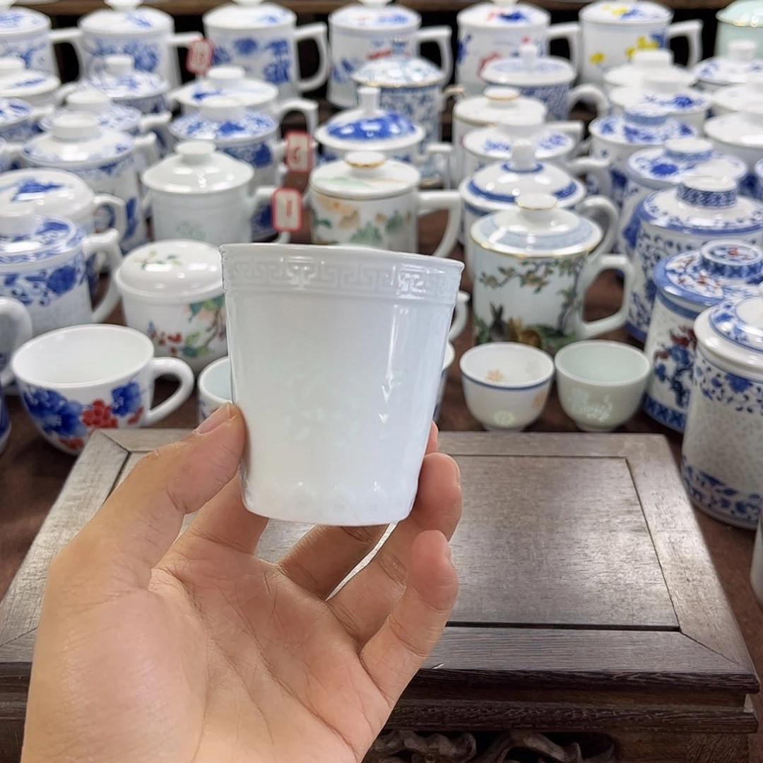 我***柔摆件瓷景德镇陶瓷马克杯