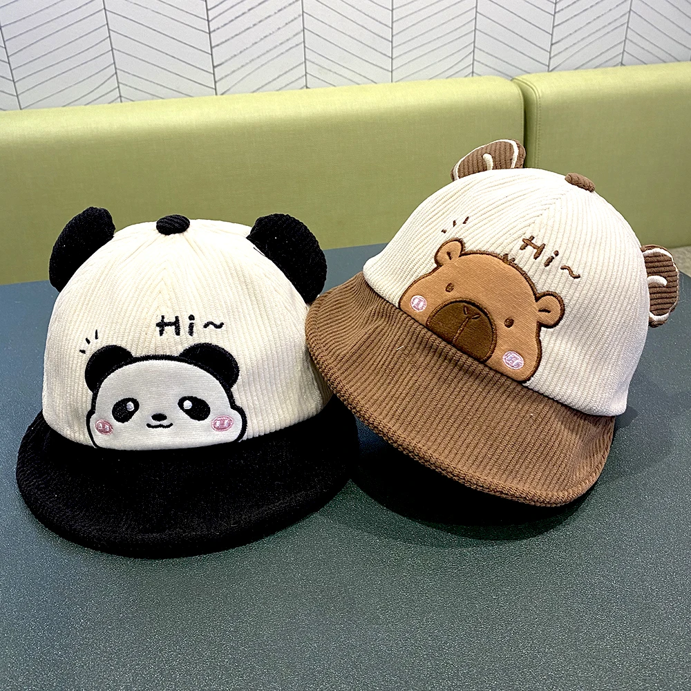 宝宝帽子春秋卡通可爱超萌大檐鸭舌帽户外遮阳帽婴幼儿童渔夫帽潮