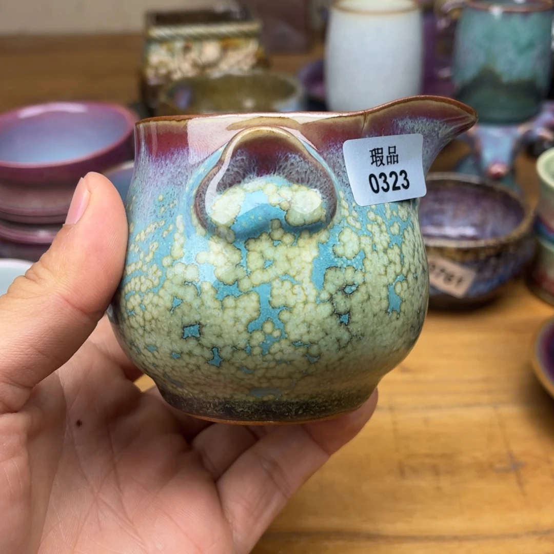 杯子钧瓷窑口自播原矿钧瓷1