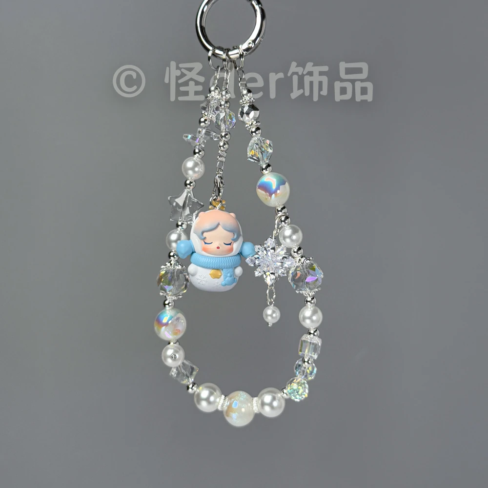 「a-311」「白雪皑皑」原创设计款.手机链钥匙扣车挂包挂挂绳