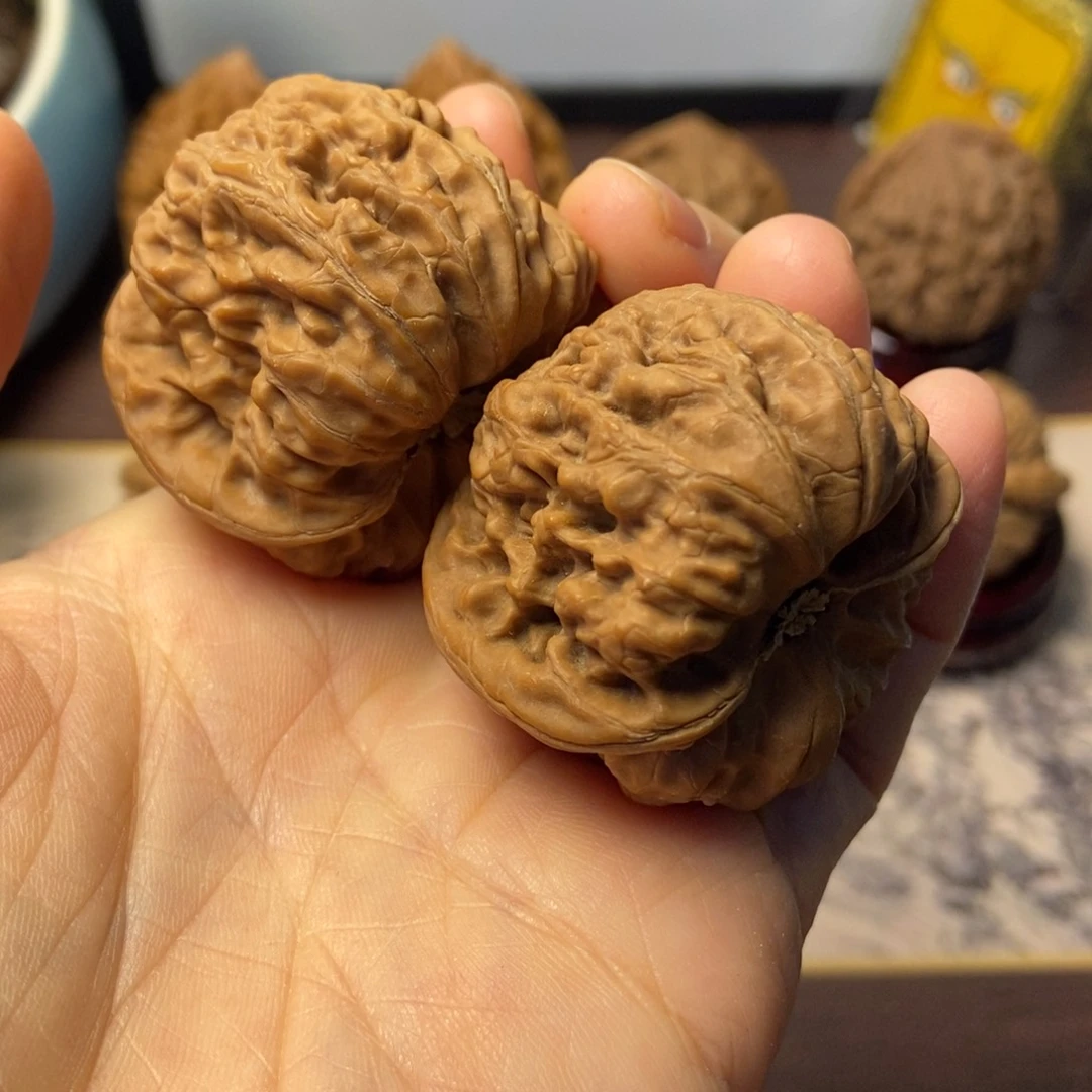 把件文玩核桃平谷凹底43