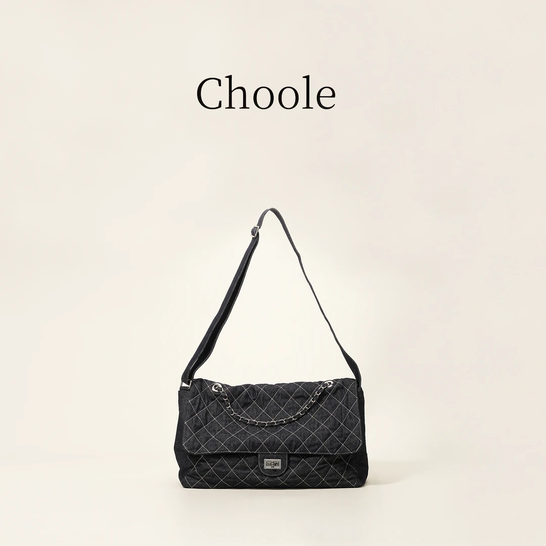 【孤品捡漏-牛仔托特】进口皮料单肩斜挎真皮女包No退No换