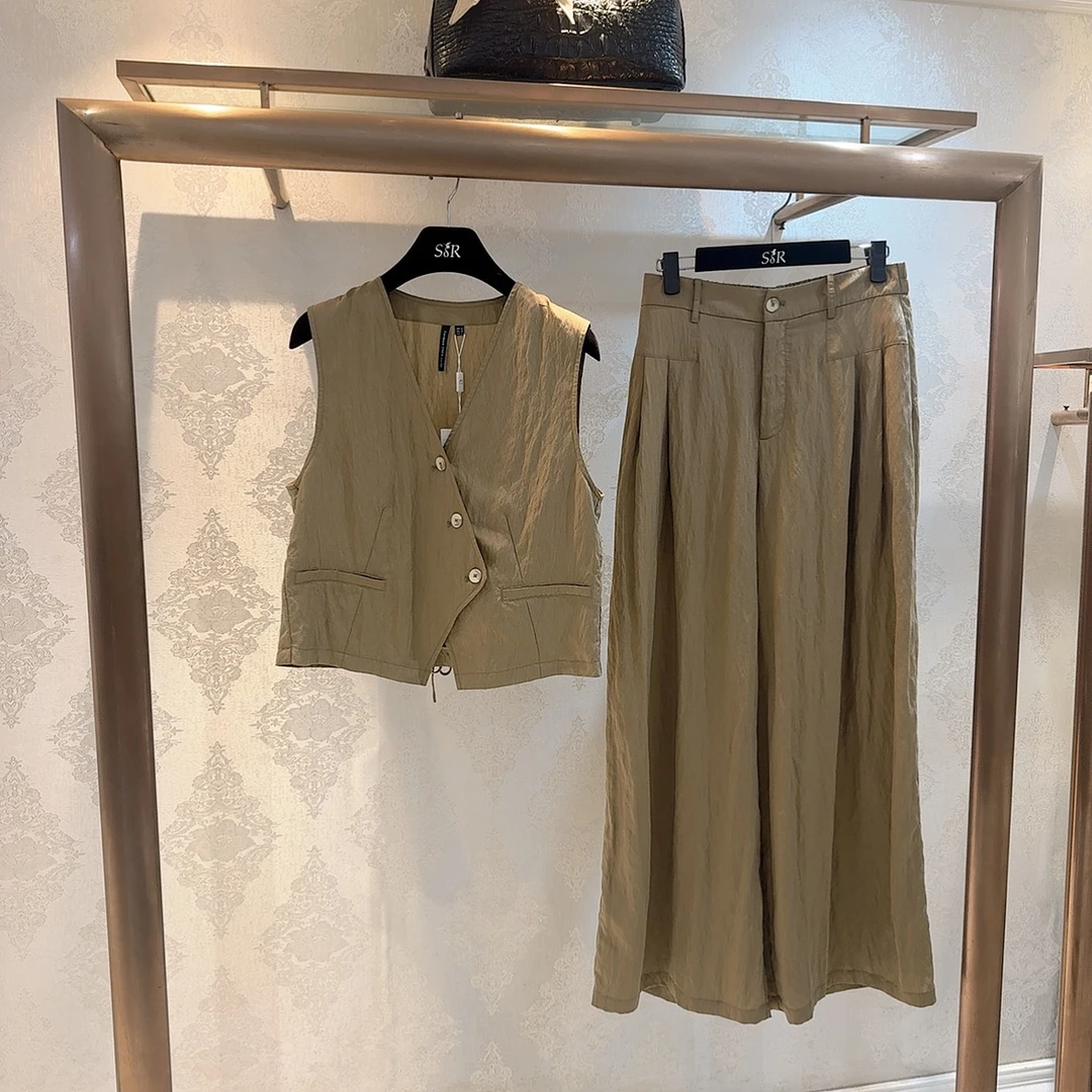 夏季无袖套装2025新款舒适显瘦休闲