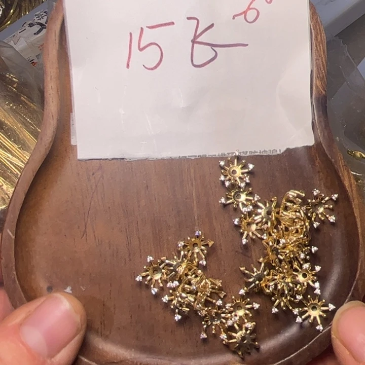 非金属纯铜星星花心10个