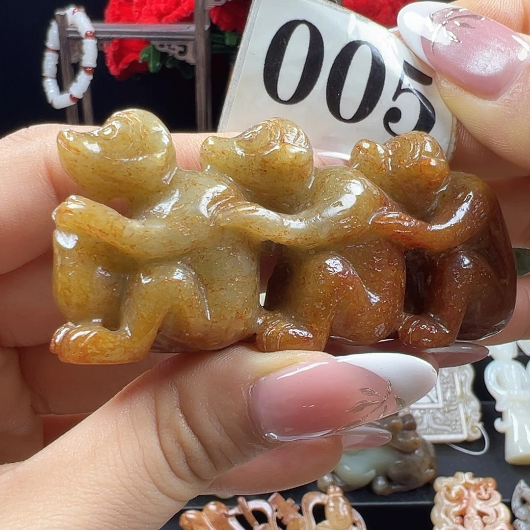 和田玉未镶嵌挂件