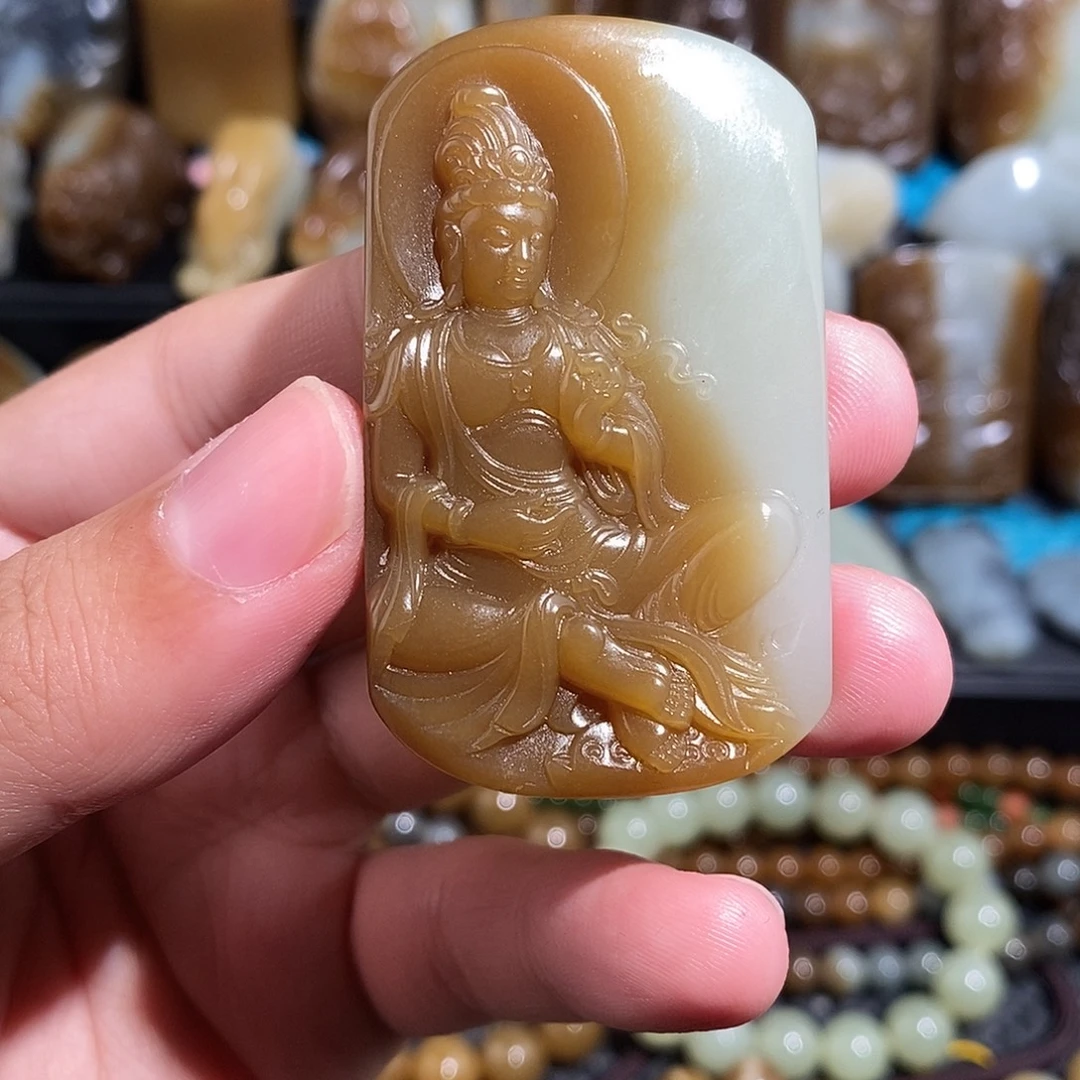 和田玉未镶嵌挂件