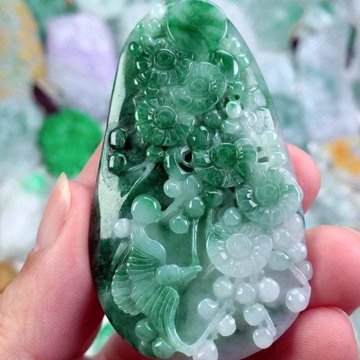 翡翠未镶嵌吊坠(不含链)