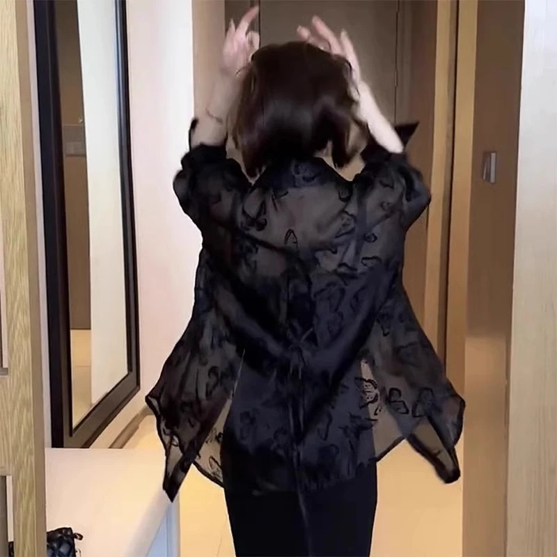 防晒衫女装外披夏装今年流行轻薄时尚防晒服休闲洋气质空调衫外套