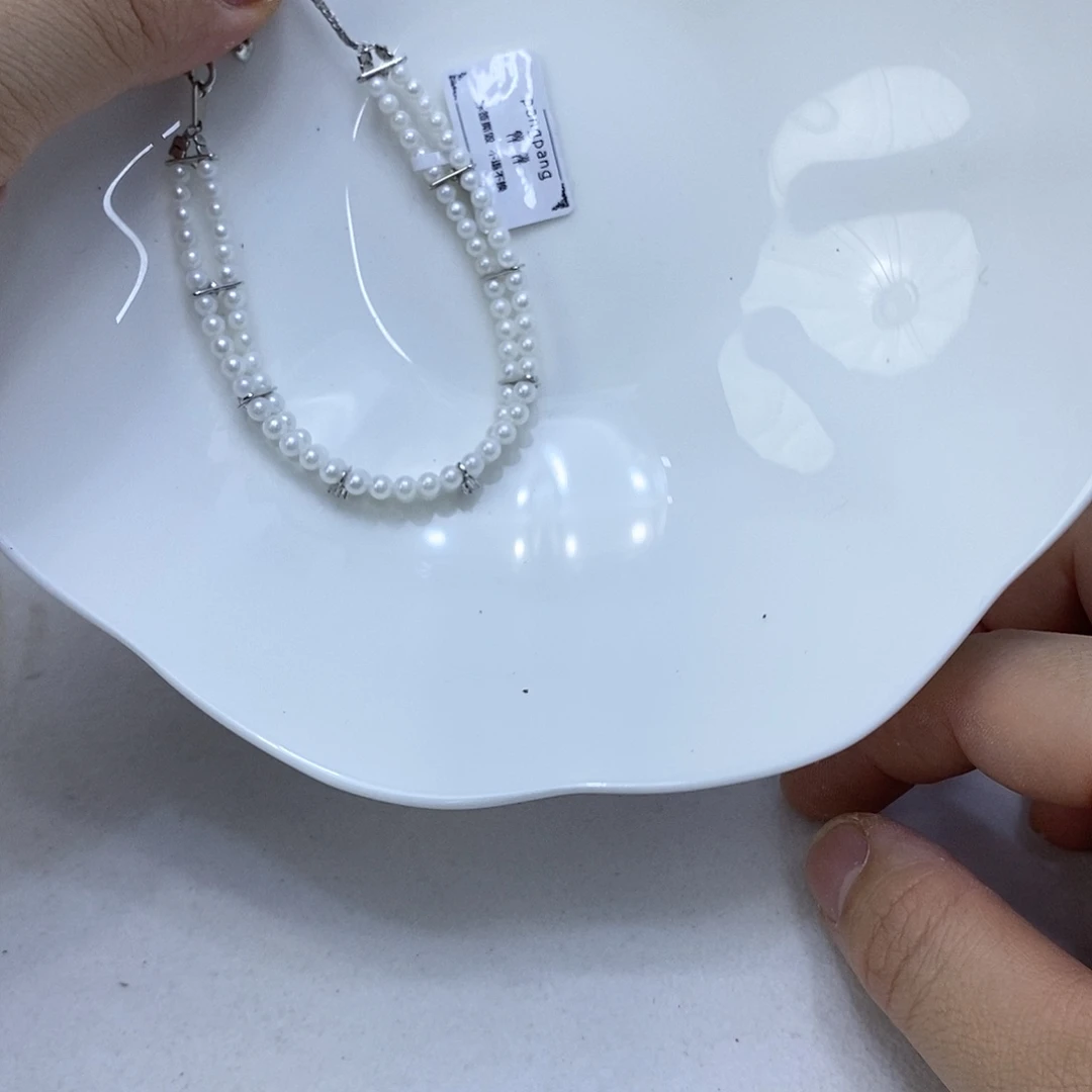 手绳海水珍珠银S925镶嵌