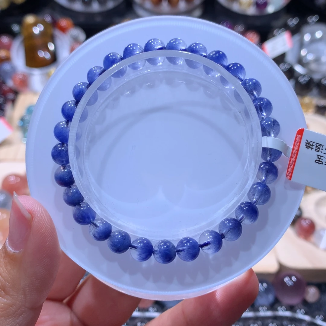 手链水晶未镶嵌蓝发晶手链6左右