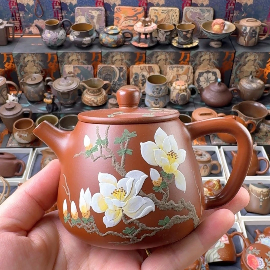 茶壶紫砂200ml原矿精工半手