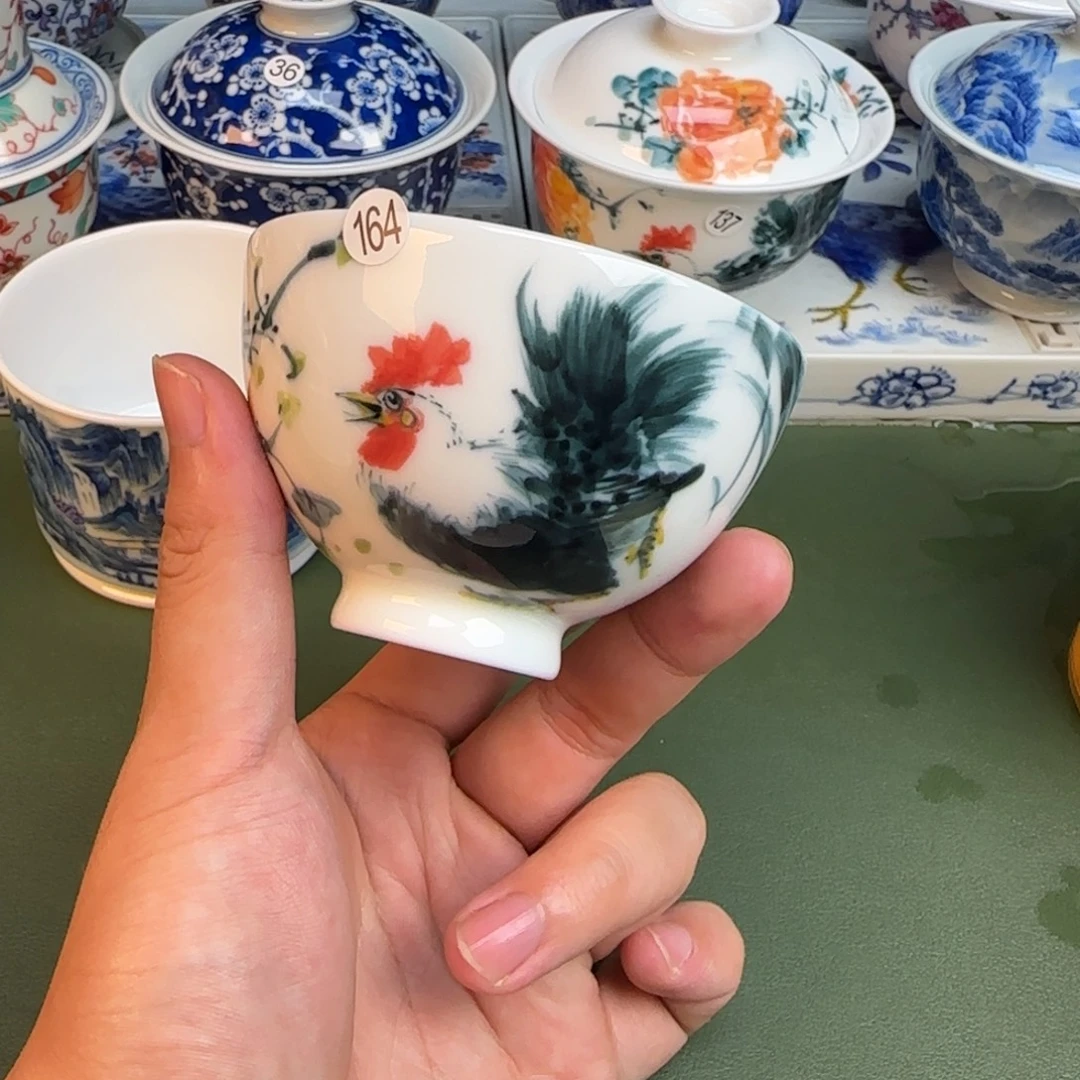 彦祖纯手工手绘茶具164