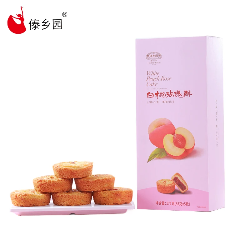 傣乡园白桃玫瑰酥175g（35g*5枚）*1盒