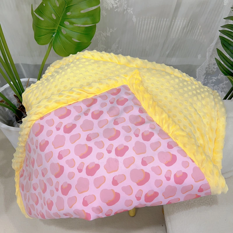 【豆豆绒小被子】宠物小垫子卡通宠物加绒垫子小被子