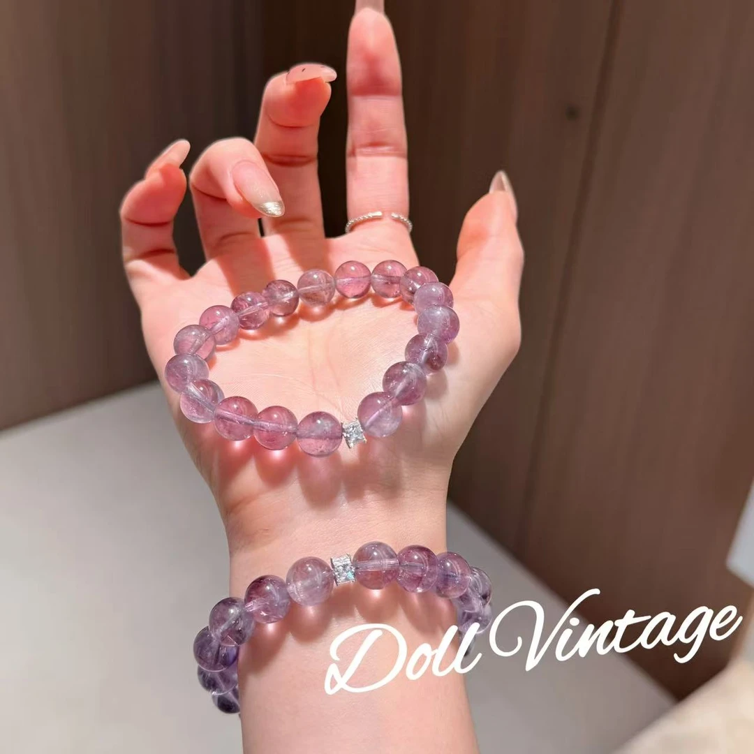 F51-紫水晶+锆石配件手串