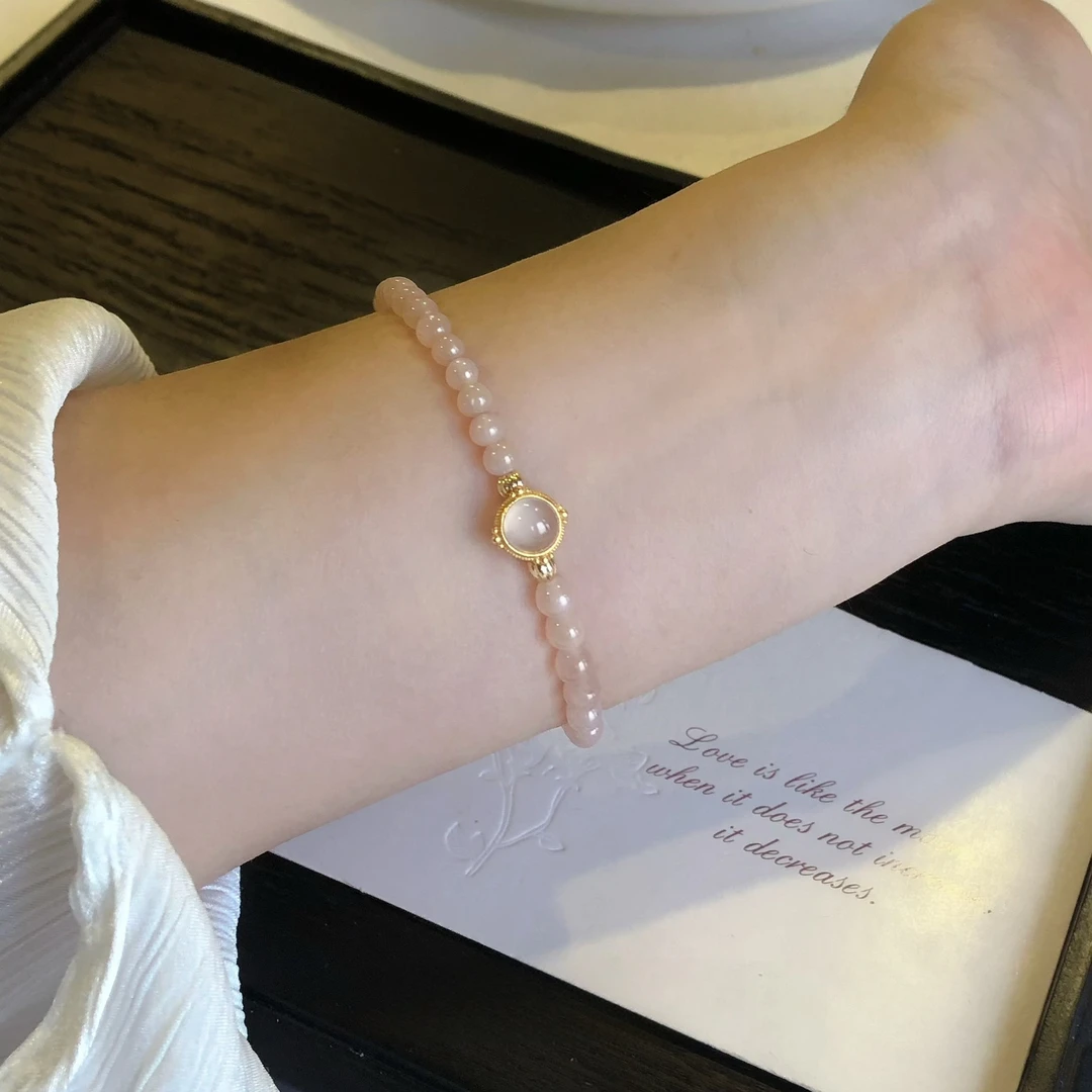 明瑜 925银橙月光手链百搭高级感手串女配饰新中式小众送闺蜜礼物