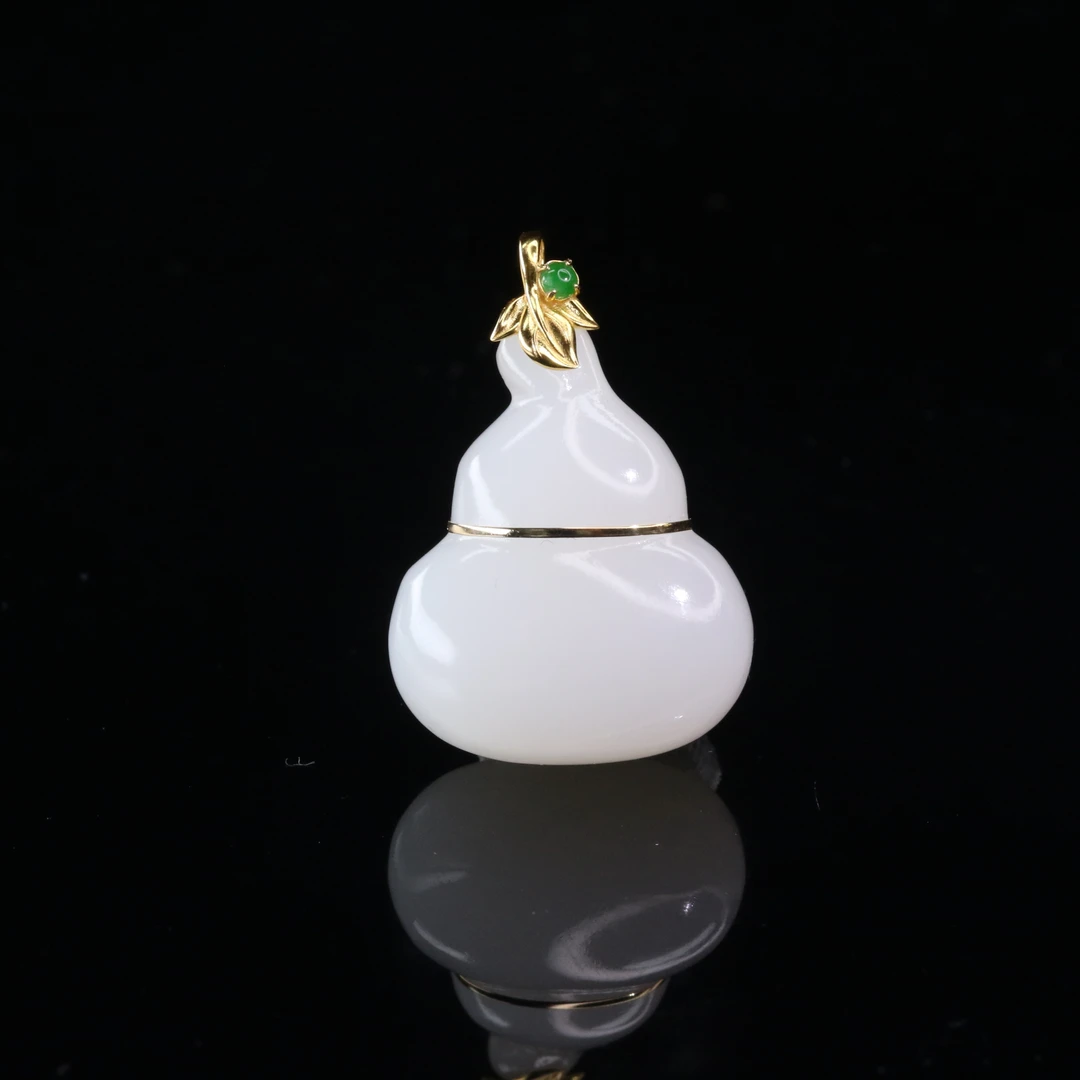 49和田玉18k金葫芦/101259保利厦门拍卖