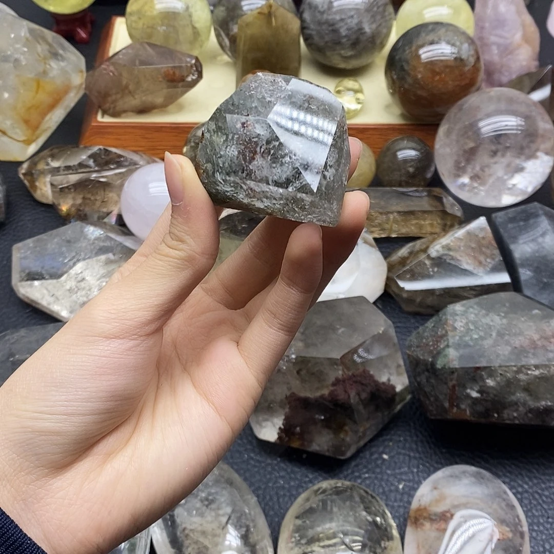 未镶嵌水晶珠宝半成品78水晶石