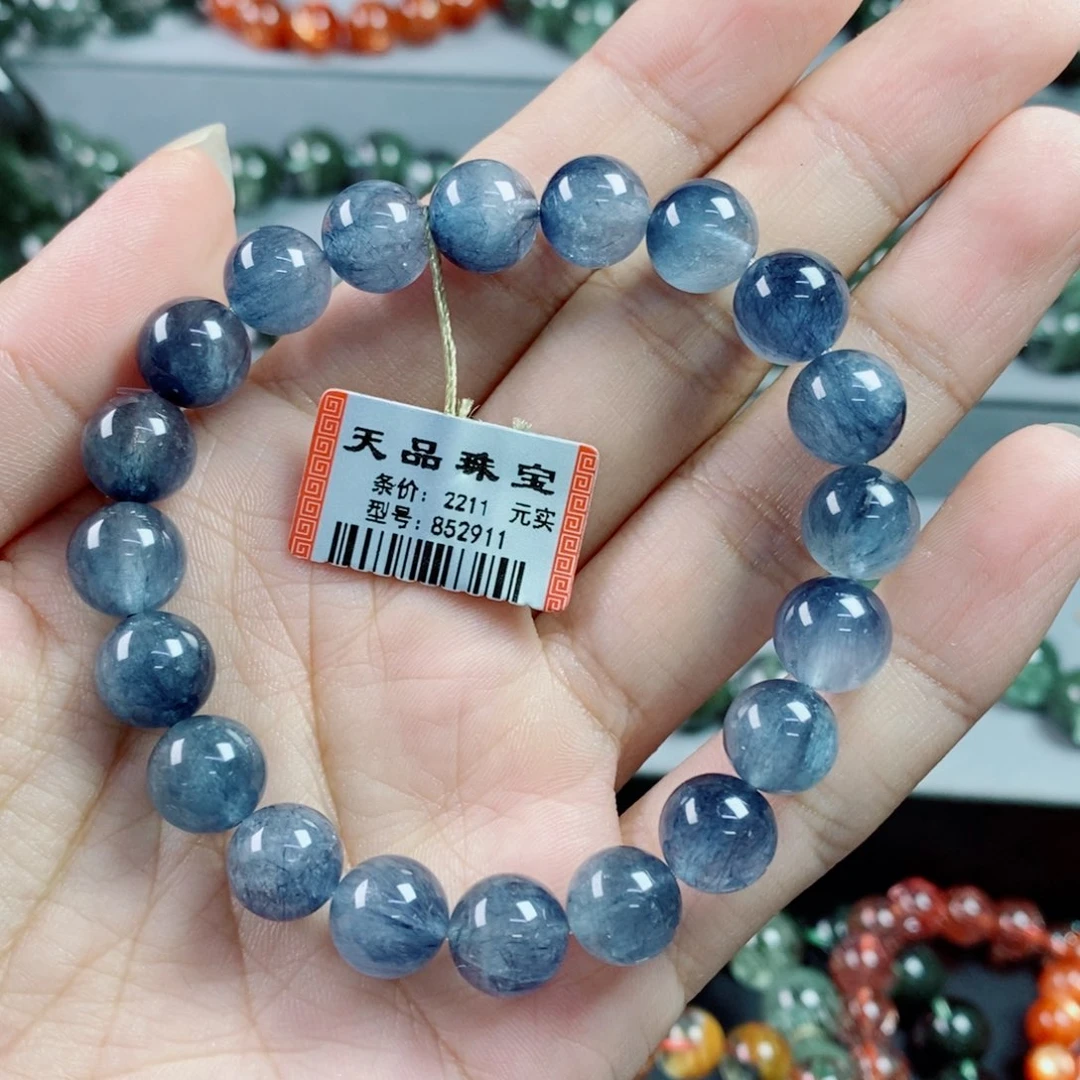 未镶嵌手链水晶蓝钢丝852911