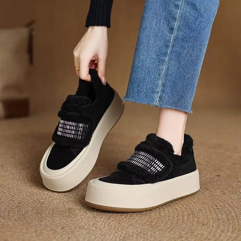 时尚百搭板鞋极简风休闲风学院风休闲纯色鞋