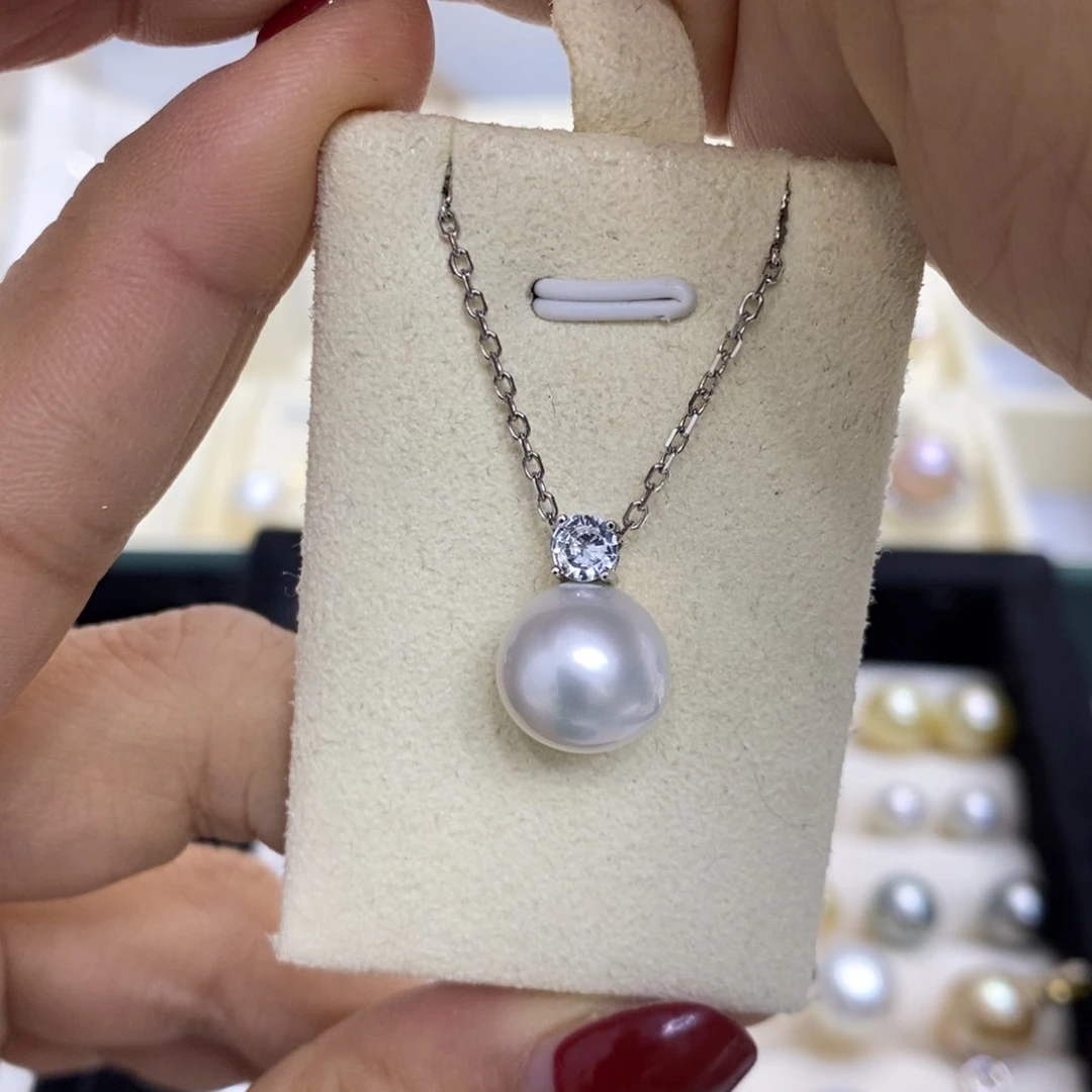 海水珍珠吊坠(赠链)银S925镶嵌