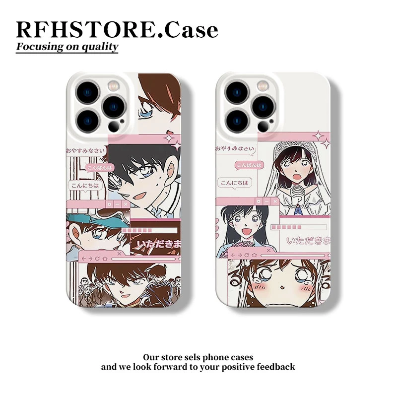 ZMGX插画新一小兰适用苹果16/15pro菲林手机壳华为P70vivoppo小米