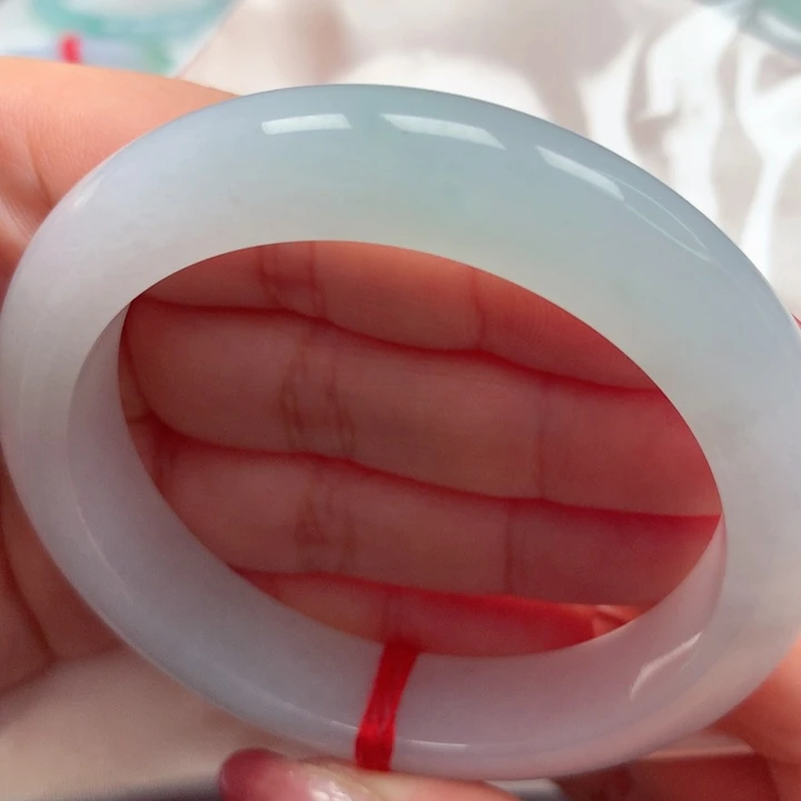 翡翠手镯未镶嵌冰胶蓝27