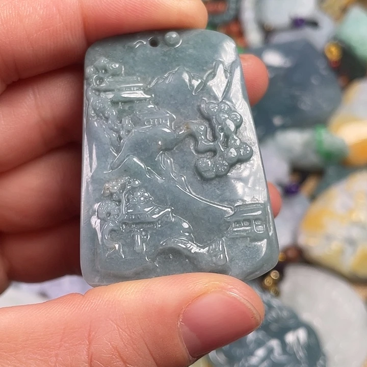 翡翠未镶嵌颈饰天然翡翠