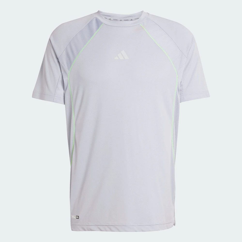 adidas阿迪达斯2025男子运动T恤TECH APP TEE针织无领短T恤KB9736