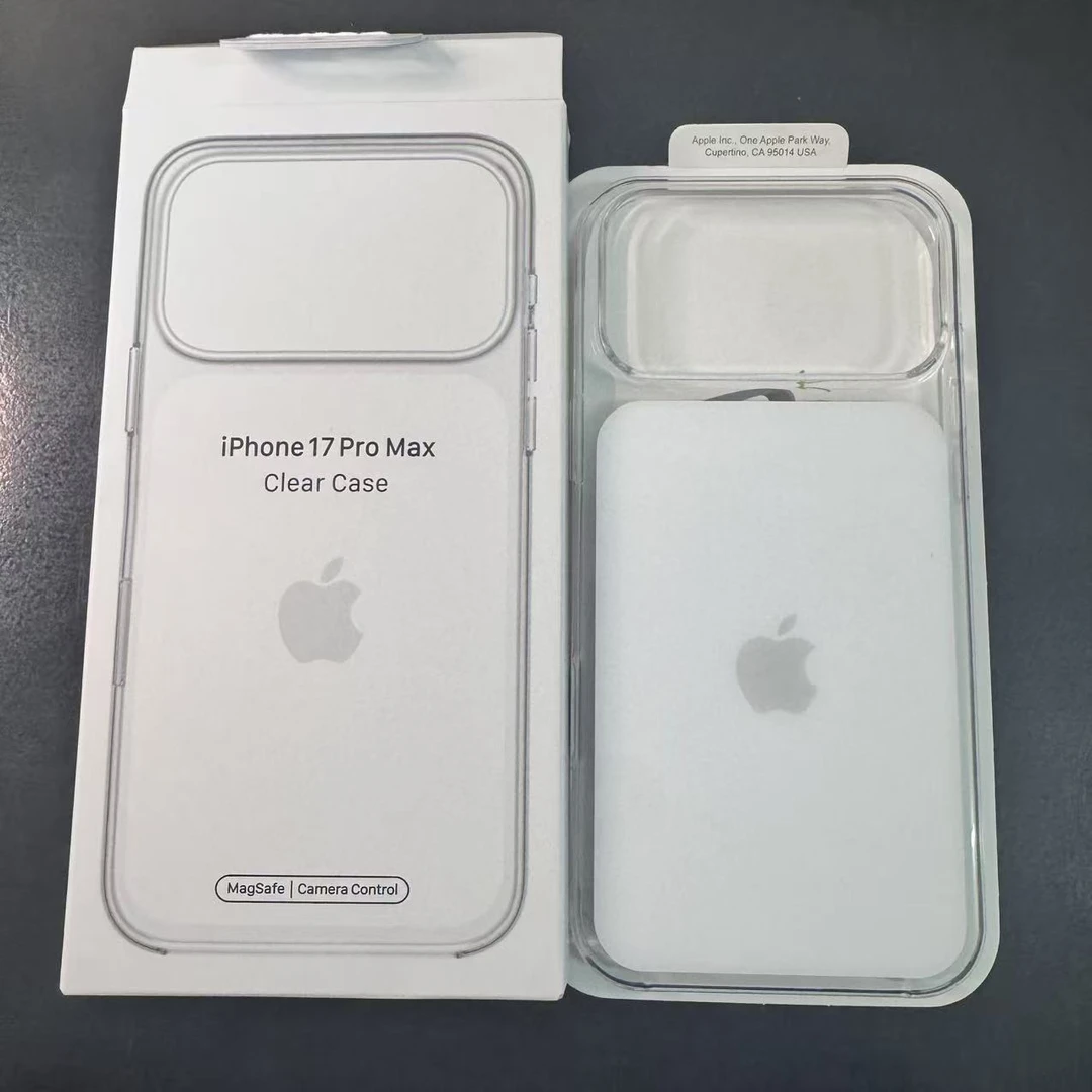 华强北1:1顶配透明磁吸动画无线充电苹果17pro手机壳适用带按键硬