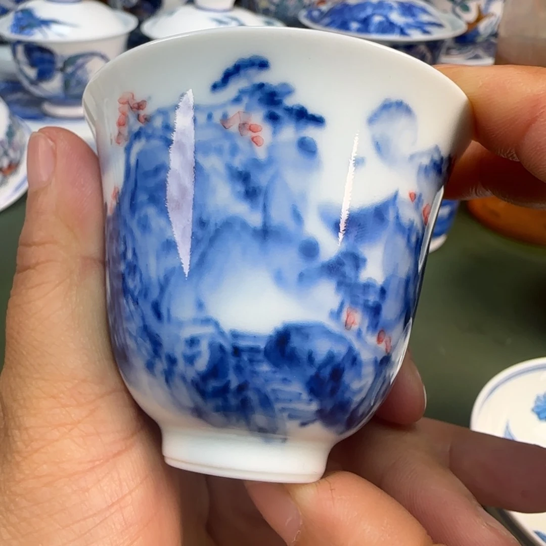 景德镇纯手绘茶具圆圆206