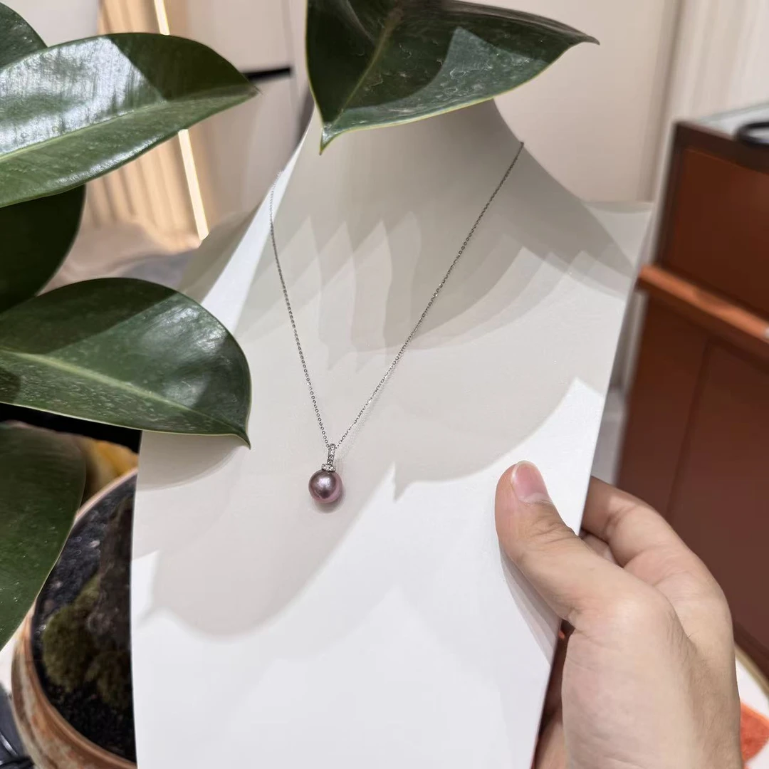 天然淡水高品质紫珠奶嘴扣吊坠1