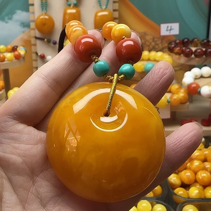 淡****非金属平安扣一条的